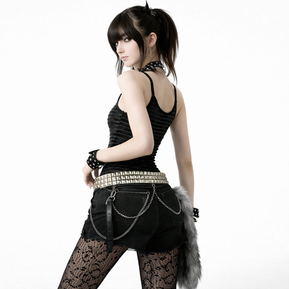 Obsidya - Studded Goth Belt